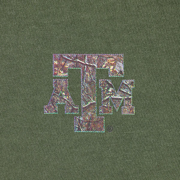 Texas A&M Gildan Hunting Camo LS T-Shirt - Green - Image 4