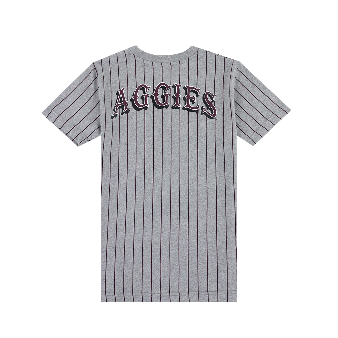 Texas A&M Grey Striped Youth Tee - Image 2