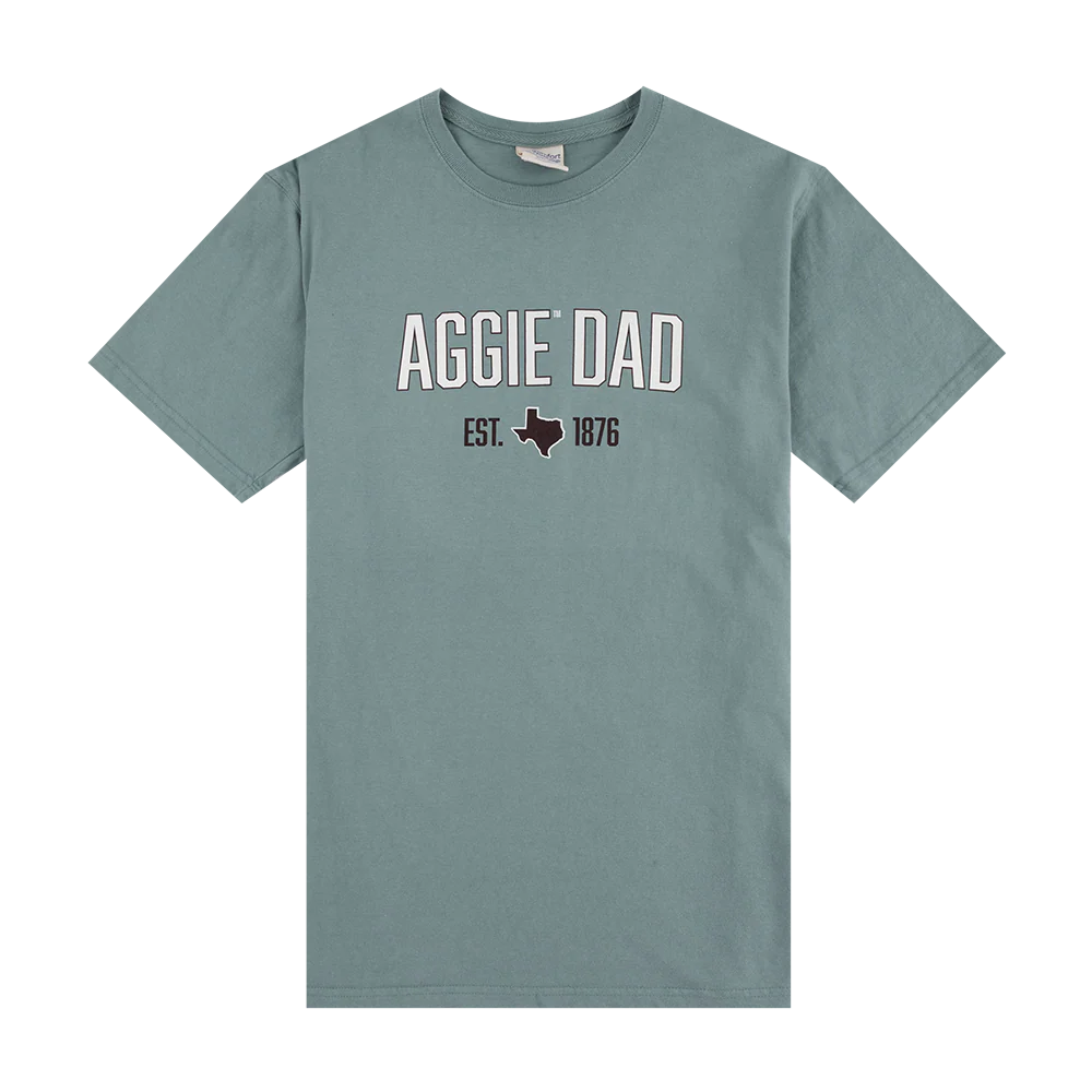 Texas A&M Hanes Aggie Dad Truck T-Shirt - Green - Image 2