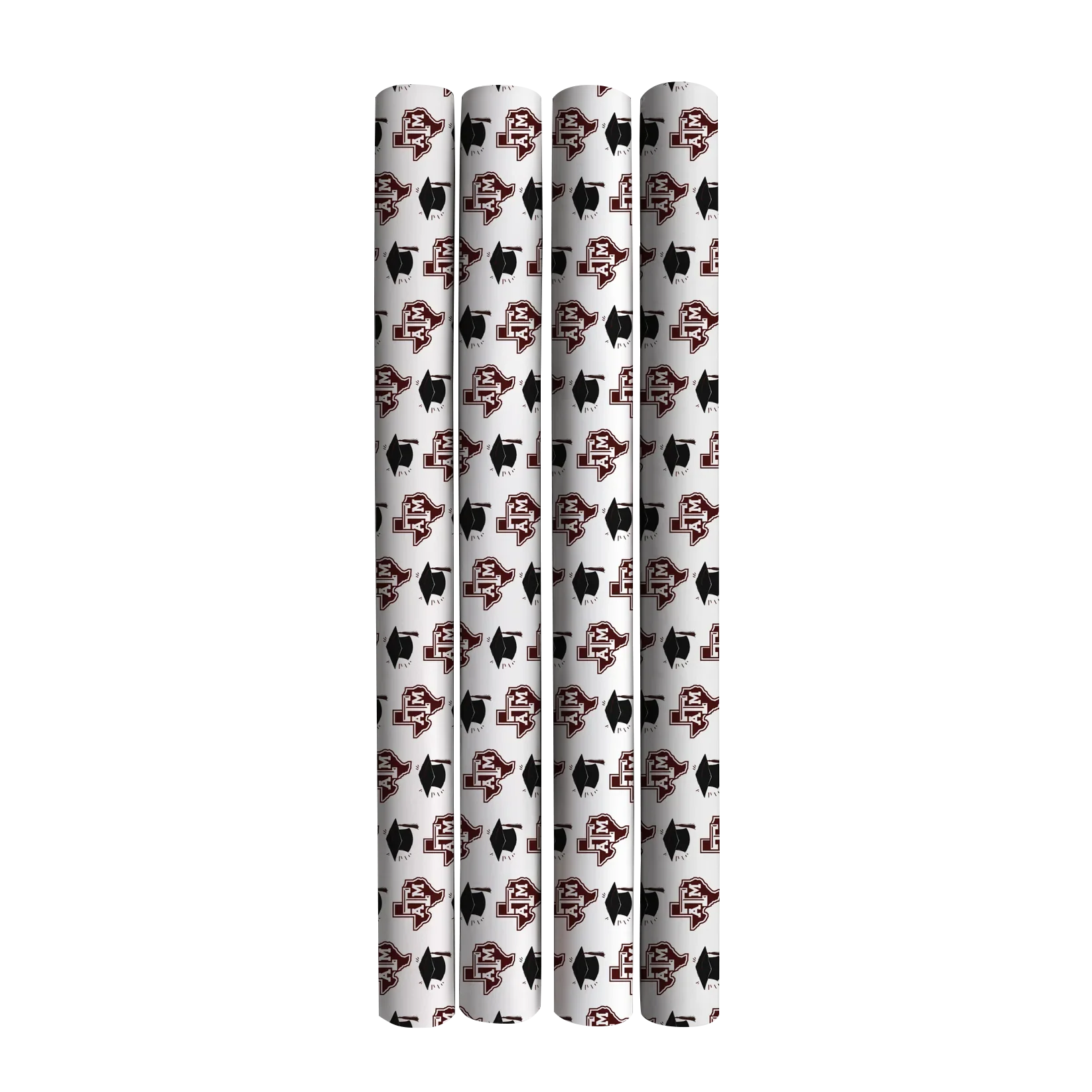 Texas A&M Hats Off Grad Wrapping Paper - Image 3