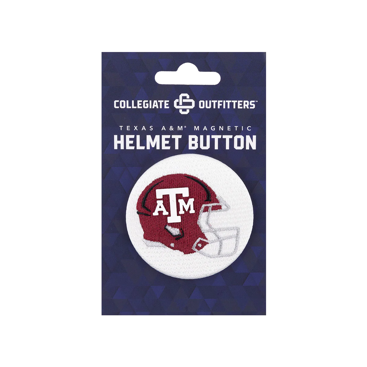Texas A&M Helmet Embroidered Magnetic Button