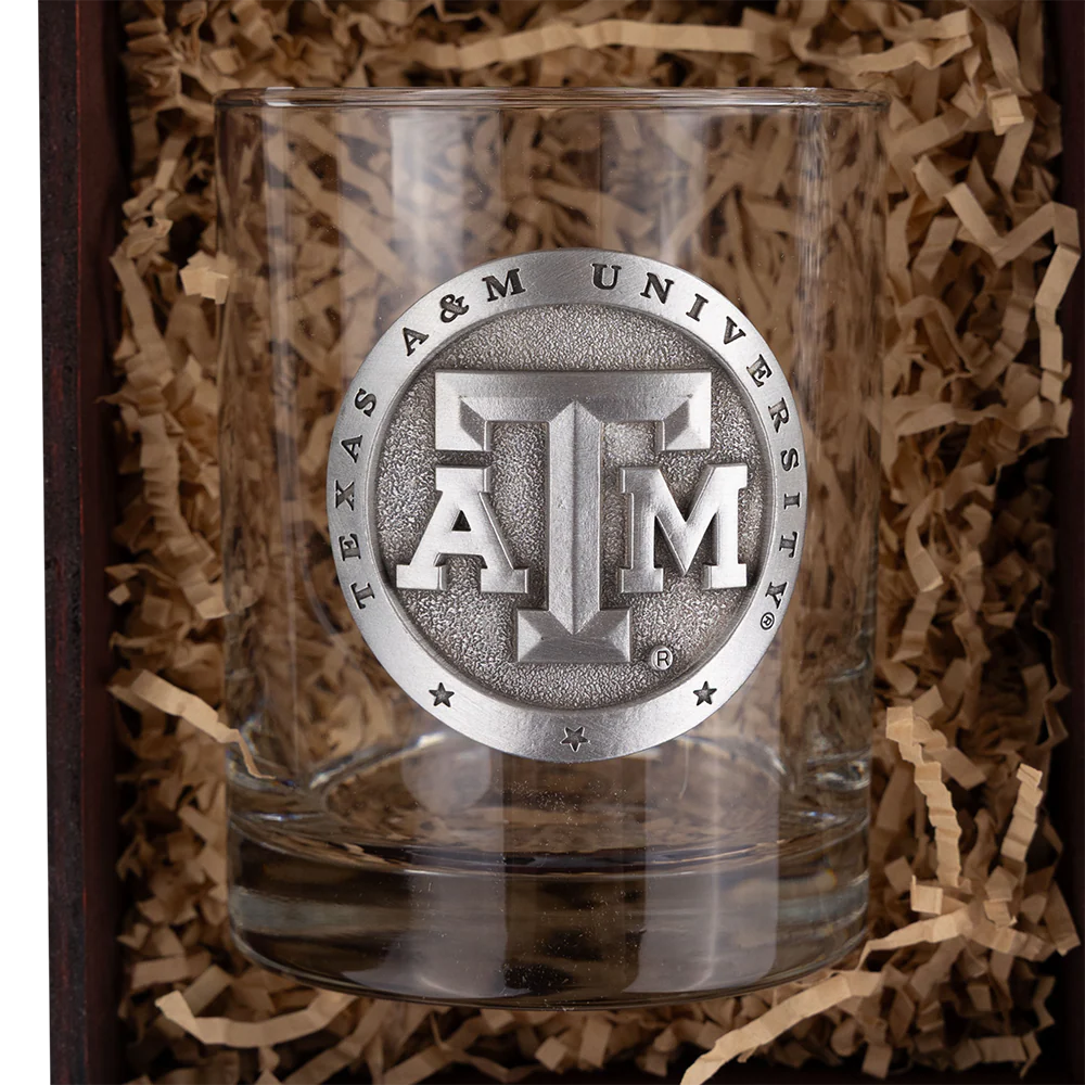 Texas A&M Heritage Decanter Chest Set of 2 Glasses - Image 4