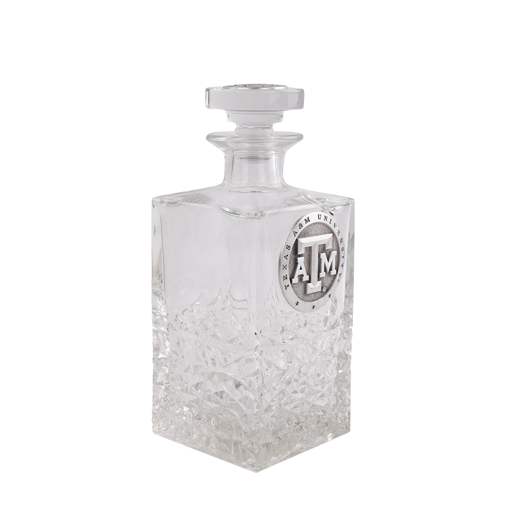 Texas A&M Heritage Square Decanter - Clear - Image 3