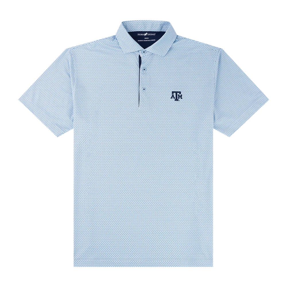 Texas A&M Horn Legend Coils Pattern Polo