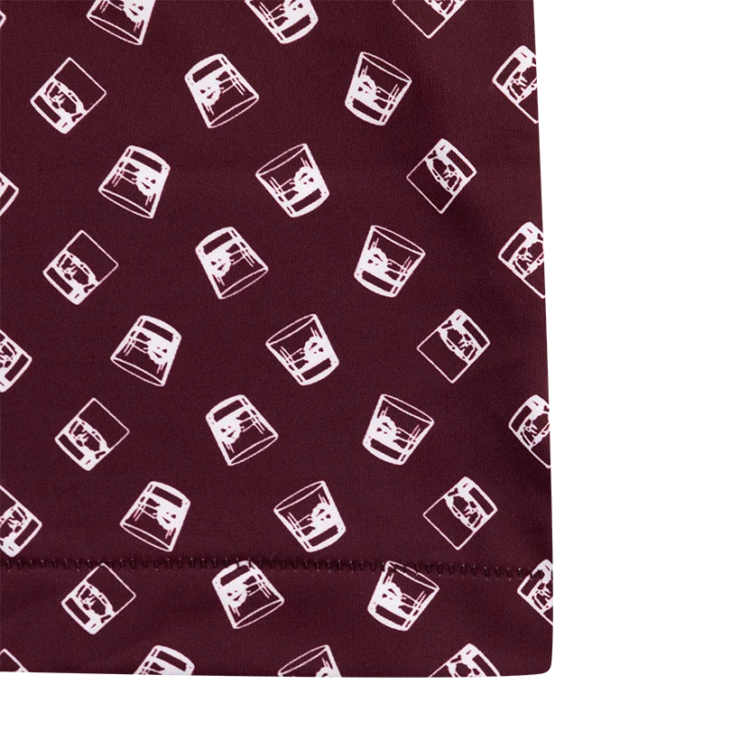Texas A&M Horn Legend Maroon Bourbon Print Polo - Image 6