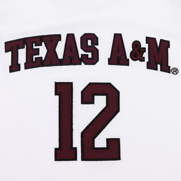 Texas A&M Hype & Vice Cropped Basketball Jersey - Image 2