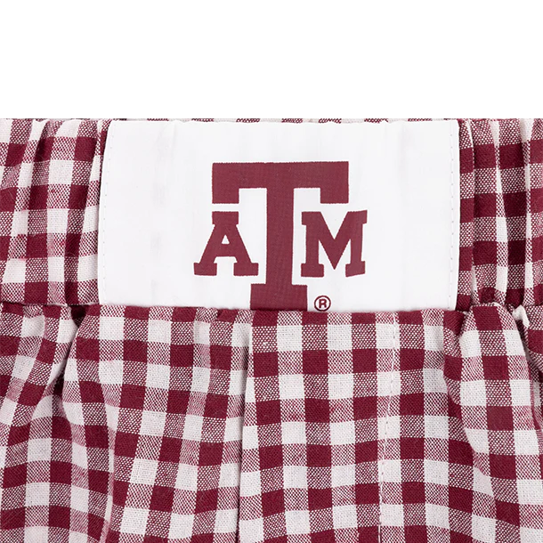 Texas A&M Hype & Vice Gingham Boxer Short - Maroon - Image 4