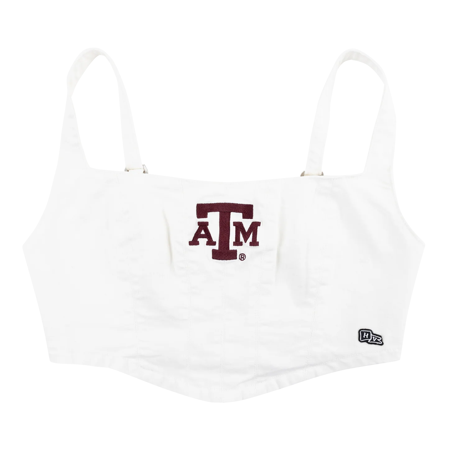 Texas A&M Hype & Vice White Denim Top