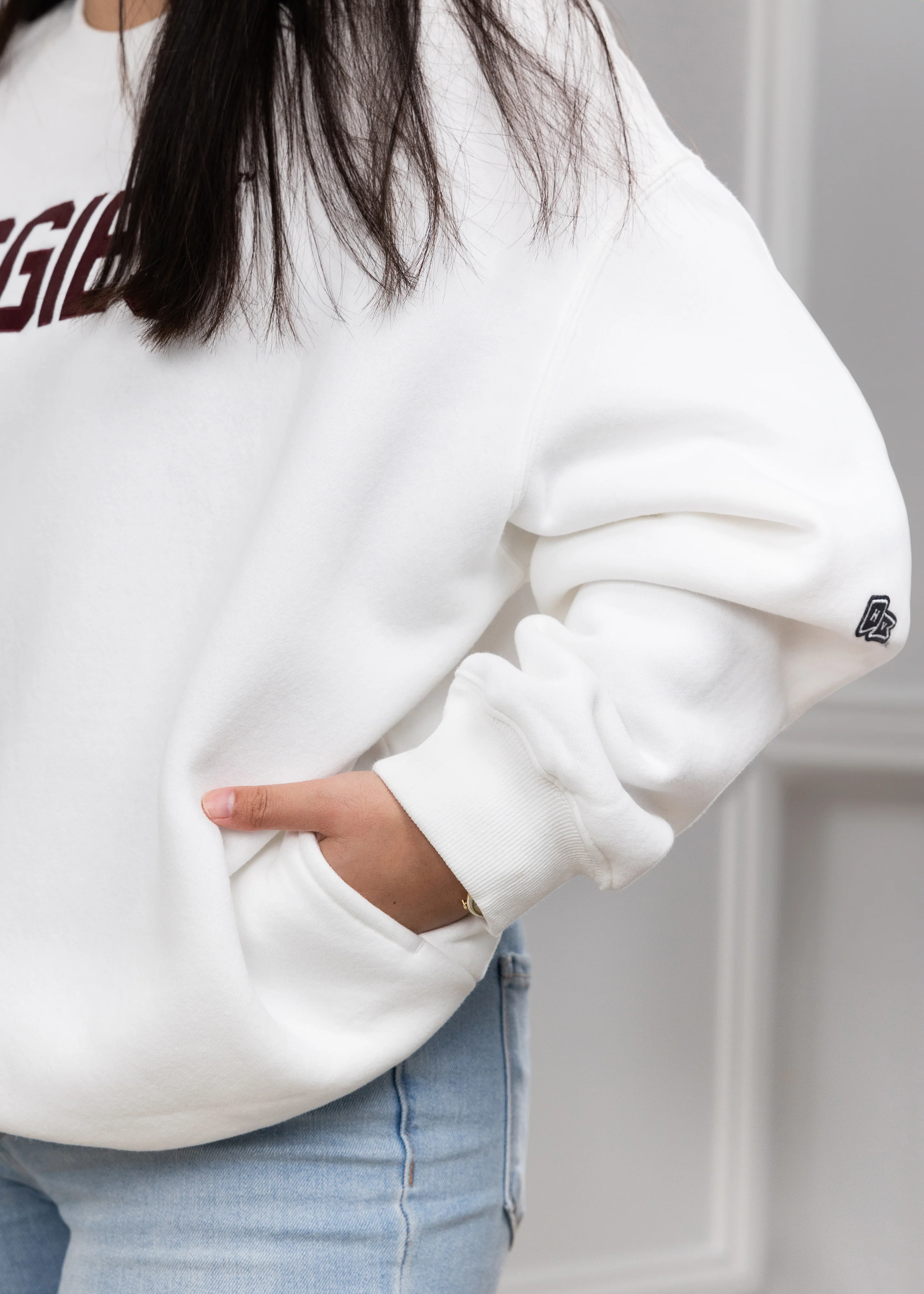 Texas A&M Hype & Vice White Offside Crewneck - Image 4