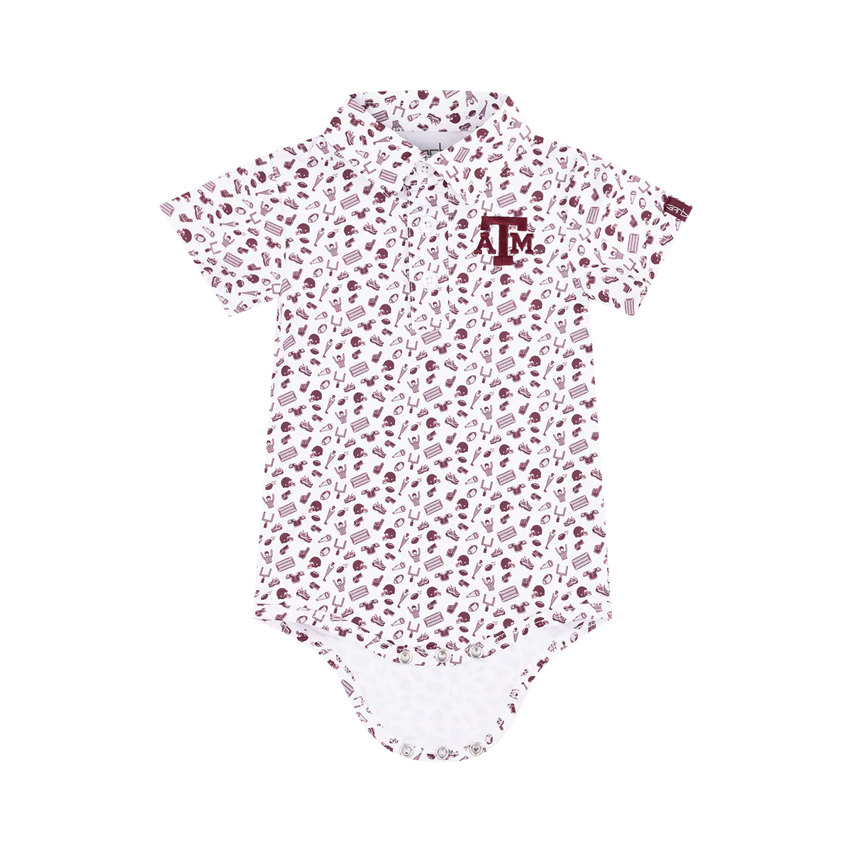 Texas A&M Infant All Over FB Onesie