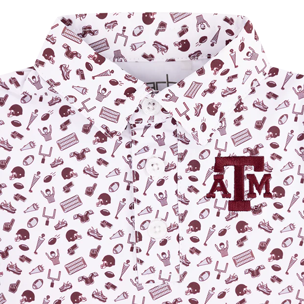 Texas A&M Infant All Over FB Onesie - Image 3