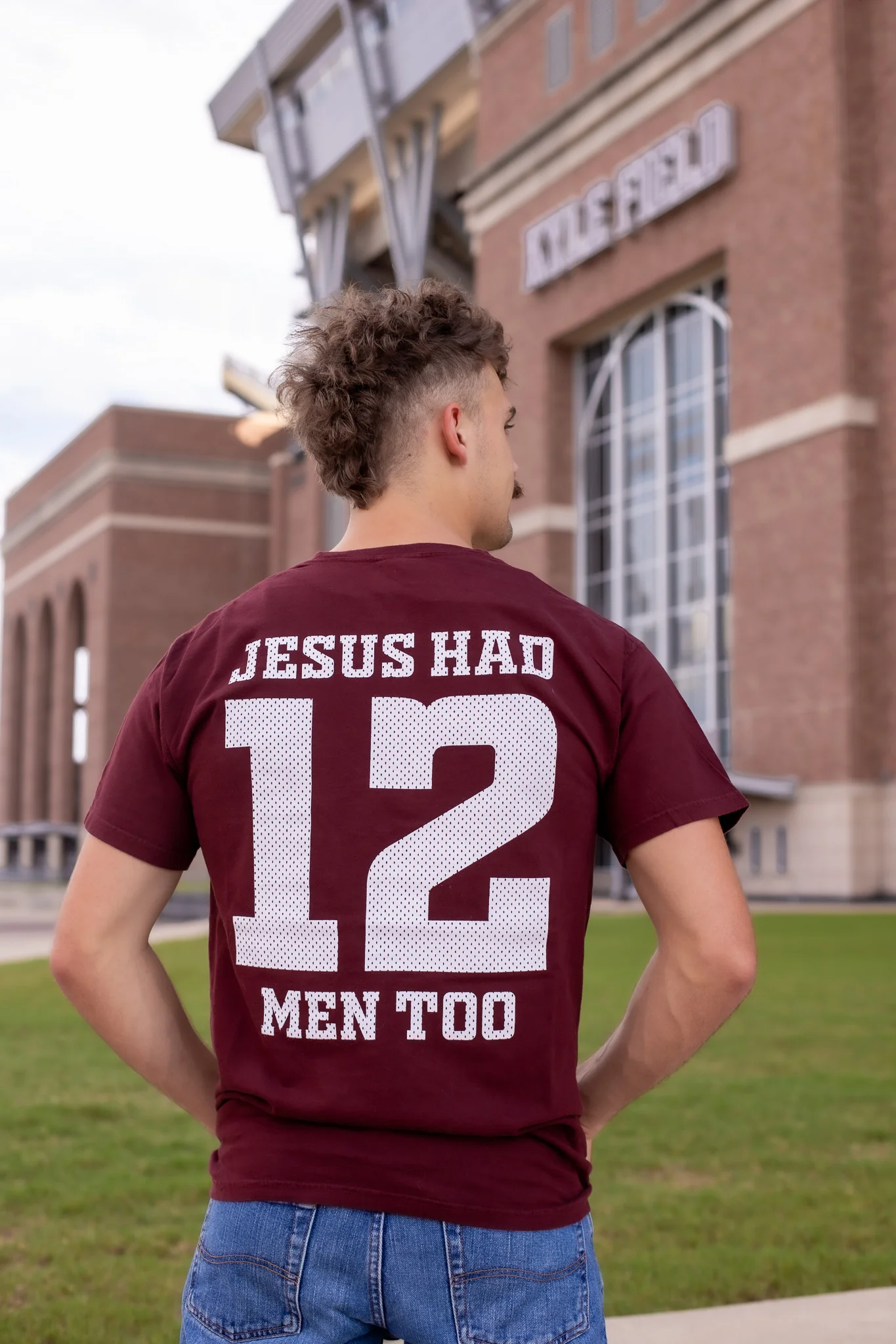 Texas A&M Jesus Had 12 Men Too T-Shirt - Image 2
