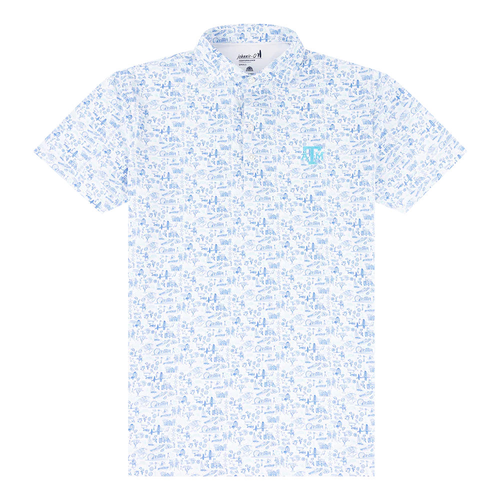 Texas A&M Johnnie-O 20TH Performance Polo