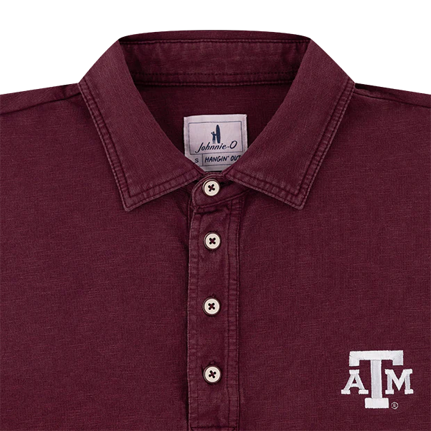 Texas A&M Johnnie-O Cotton Coastal Wash Polo - Image 2