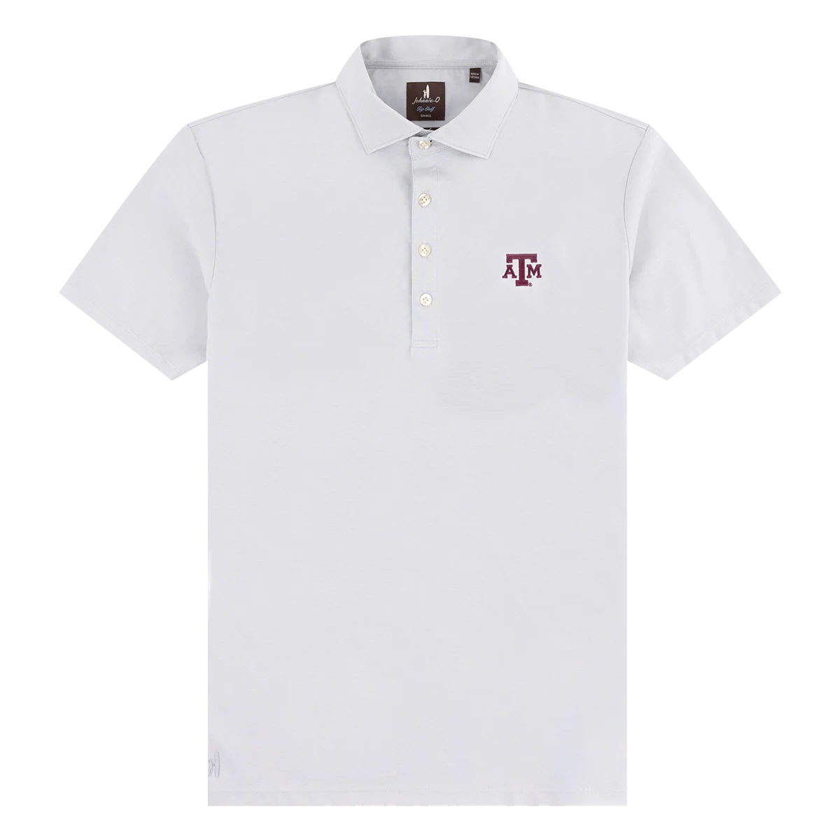 Texas A&M Johnnie-O Elba Pique Knit Polo - Gray