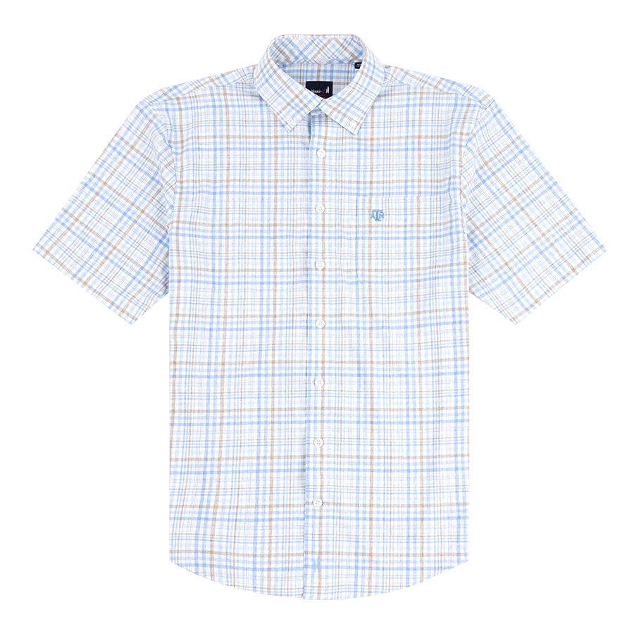 Texas A&M Johnnie-O Macks Short Sleeve Button Down