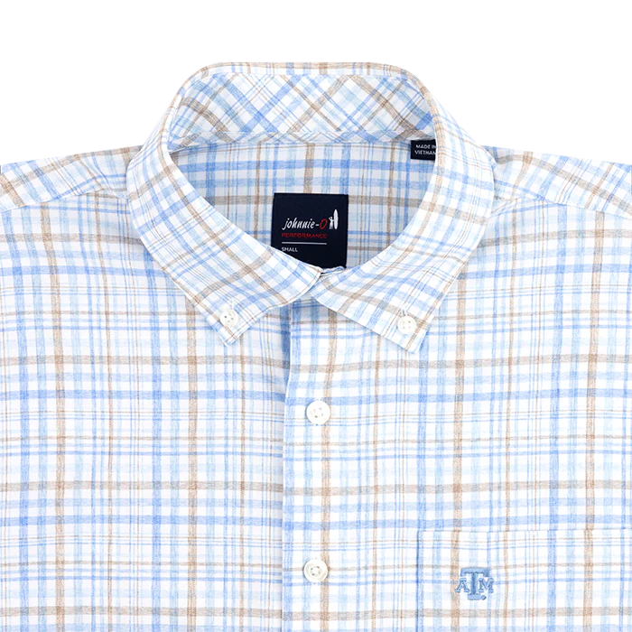 Texas A&M Johnnie-O Macks Short Sleeve Button Down - Image 2
