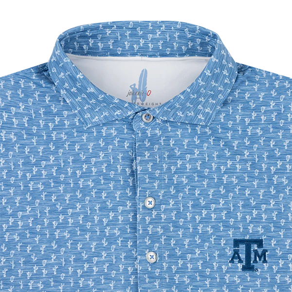 Texas A&M Johnnie-O Mojave Performance Jersey Polo - Image 2