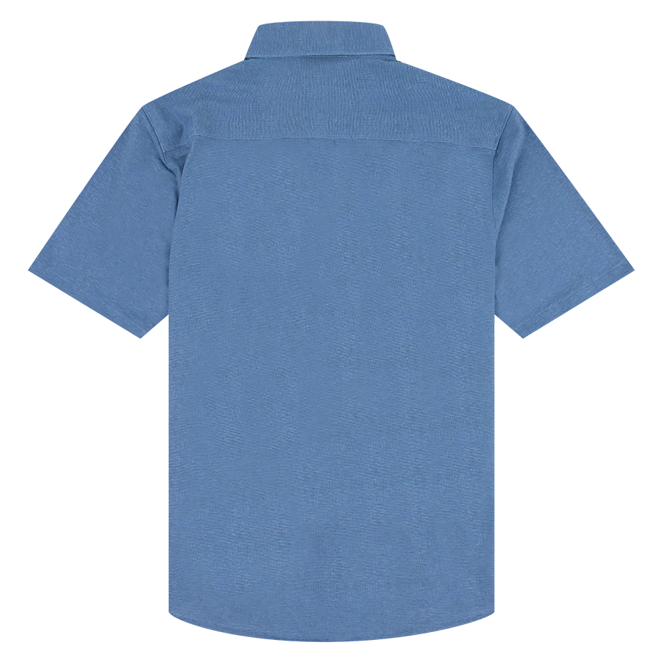 Texas A&M Johnnie-O Short Sleeve Sport Shirt - Blue - Image 2