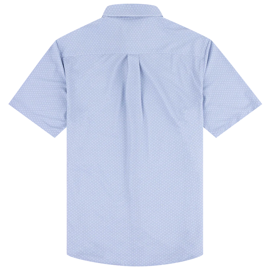 Texas A&M Johnnie-O Short Sleeve Sport Shirt - Light Blue - Image 2