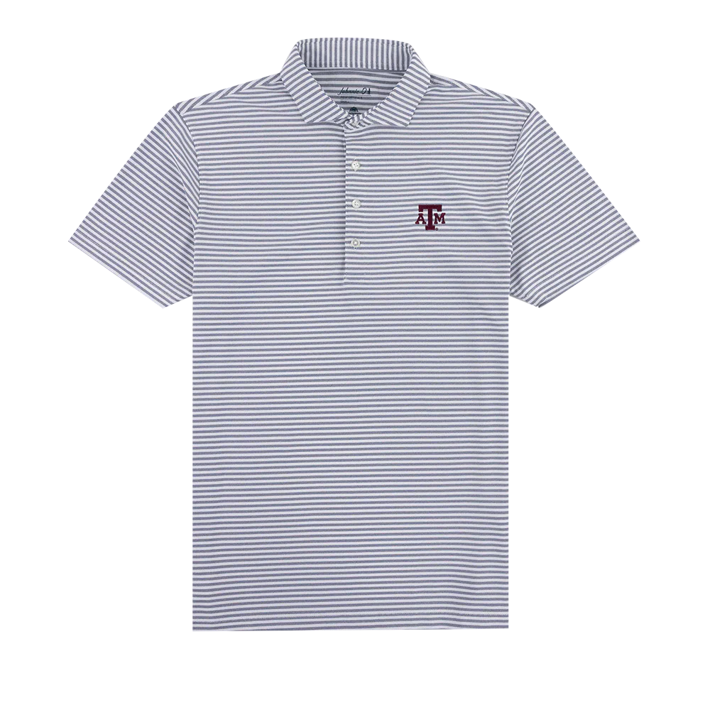 Texas A&M Johnnie-O Stetsons 4 Button Polo - Navy