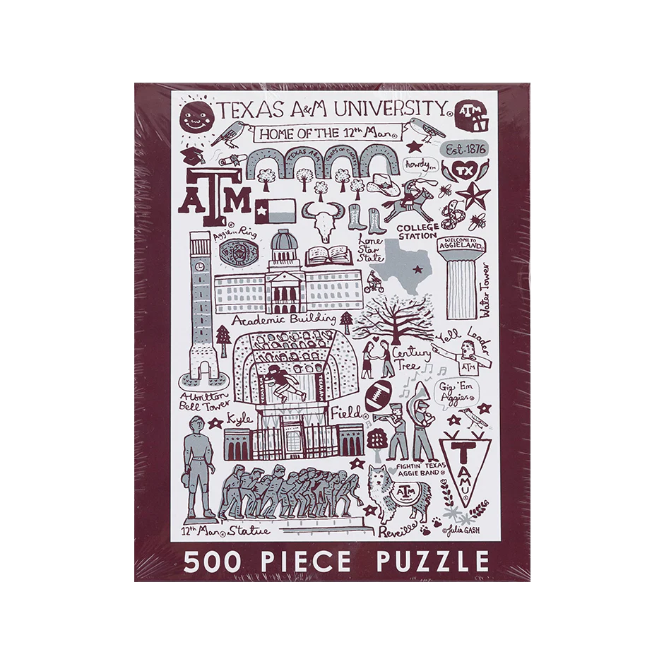 Texas A&M Julia Gash 500 Piece Puzzle