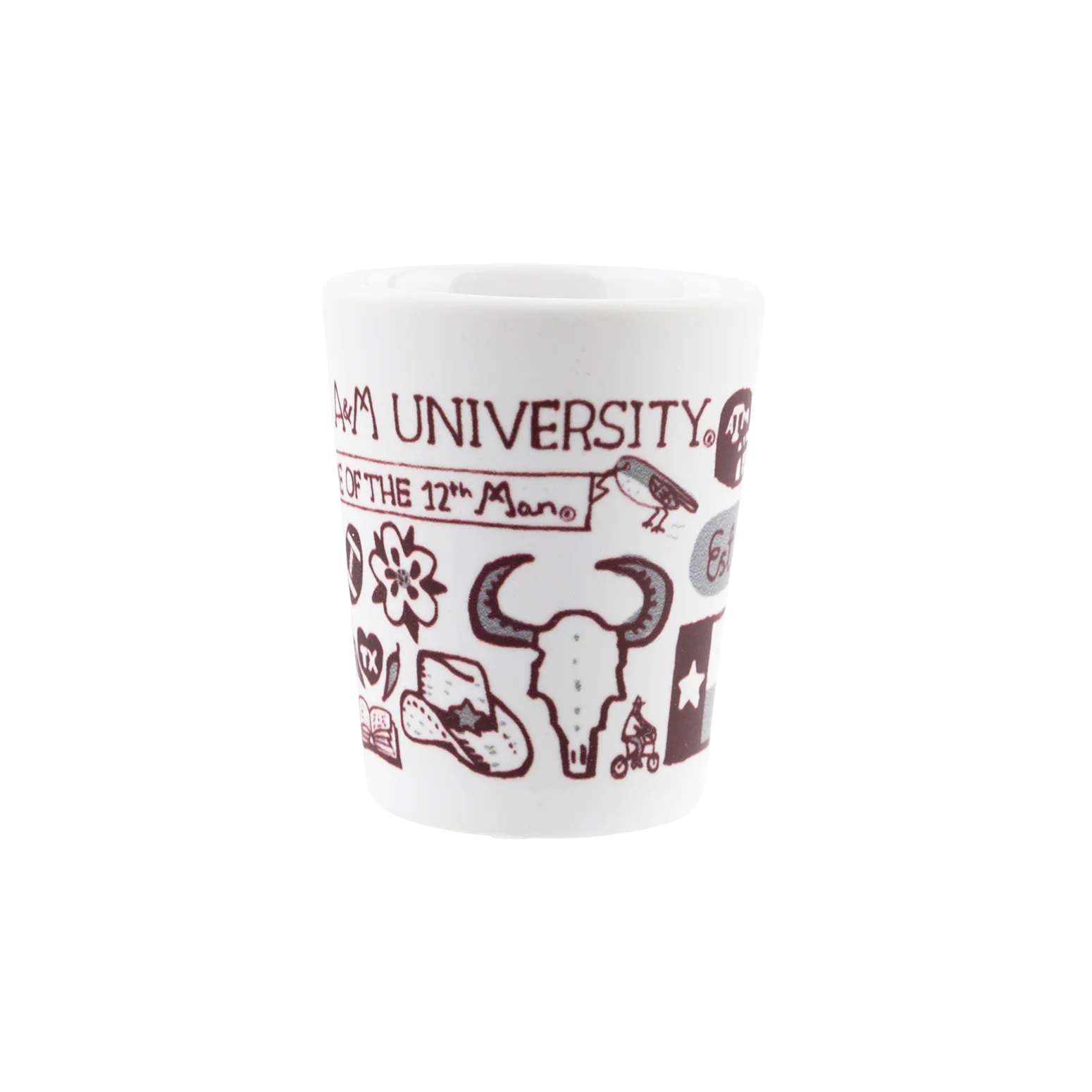 Texas A&M Julia Gash Matte Shot Glass - Image 3