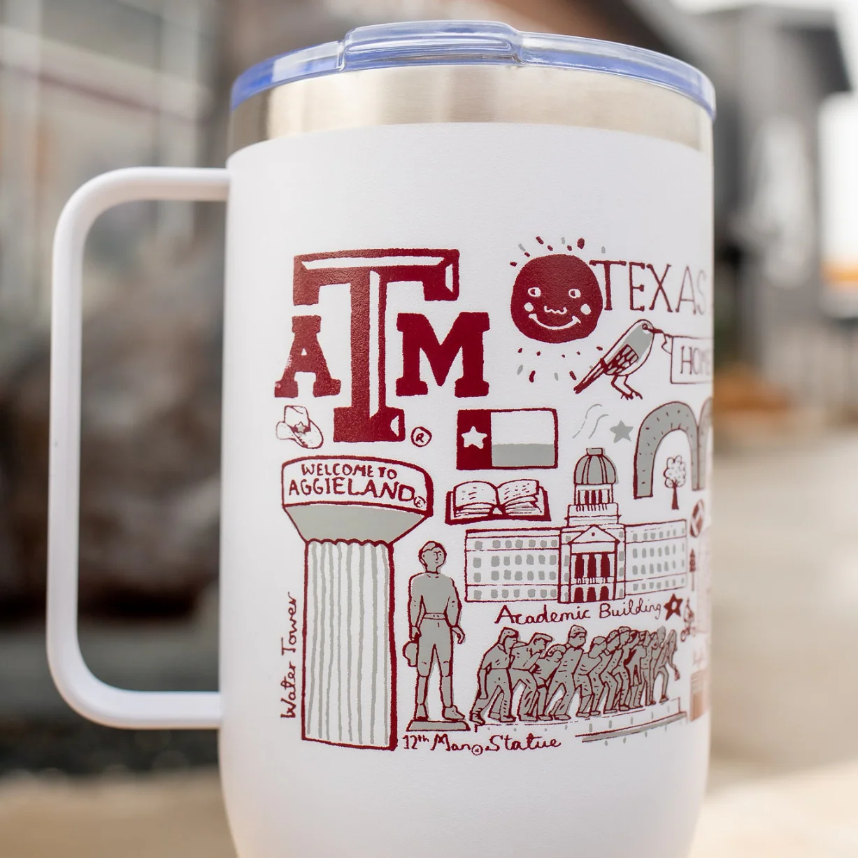 Texas A&M Julia Gash Vernon Tumbler 40oz - Image 2
