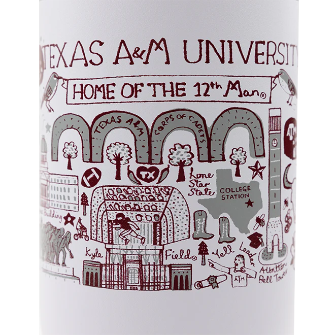 Texas A&M Julia Gash Vernon Tumbler 40oz - Image 3