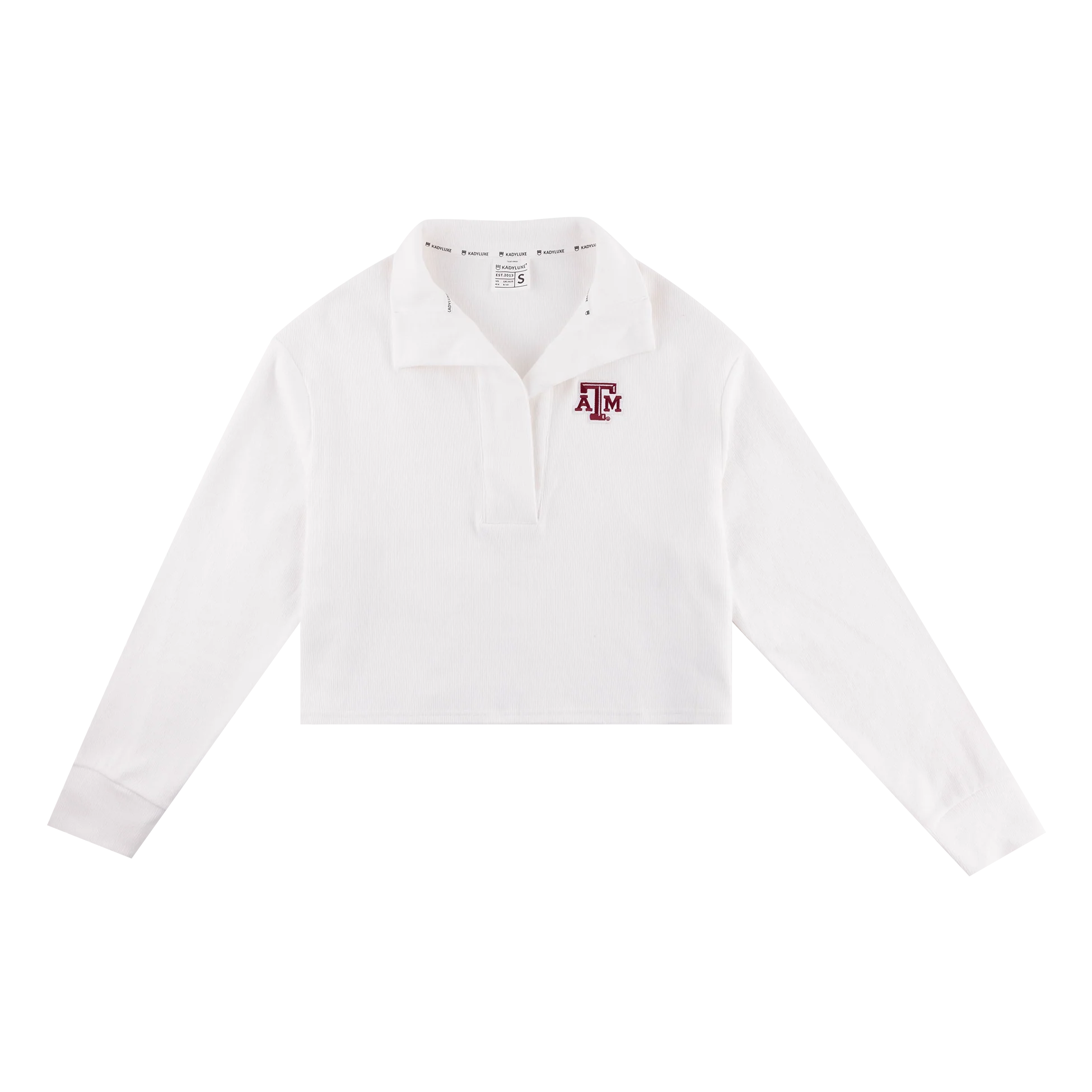 Texas A&M KADYLUXE Corduroy Collar Top and Skirt Set