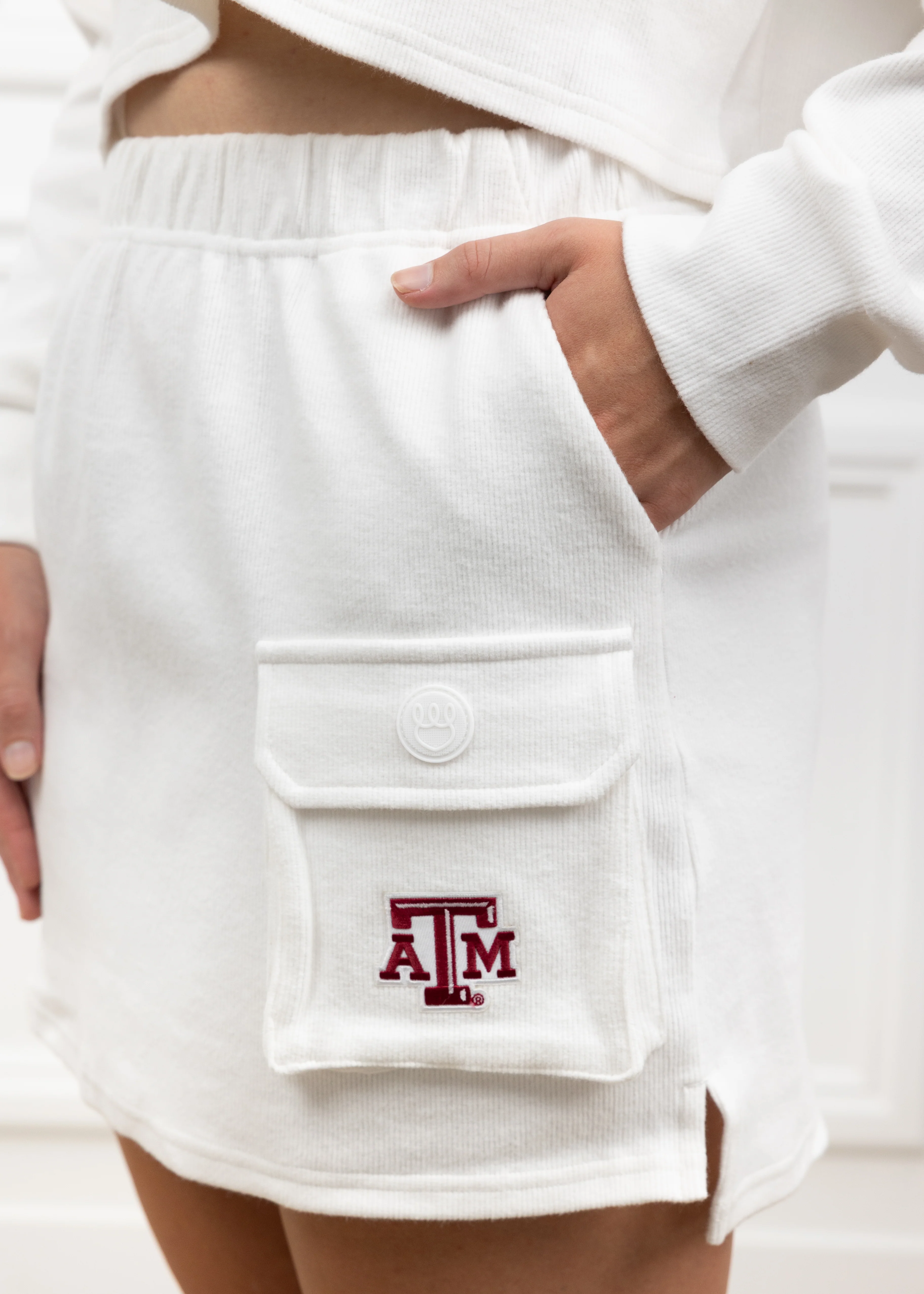 Texas A&M KADYLUXE Corduroy Collar Top and Skirt Set - Image 8