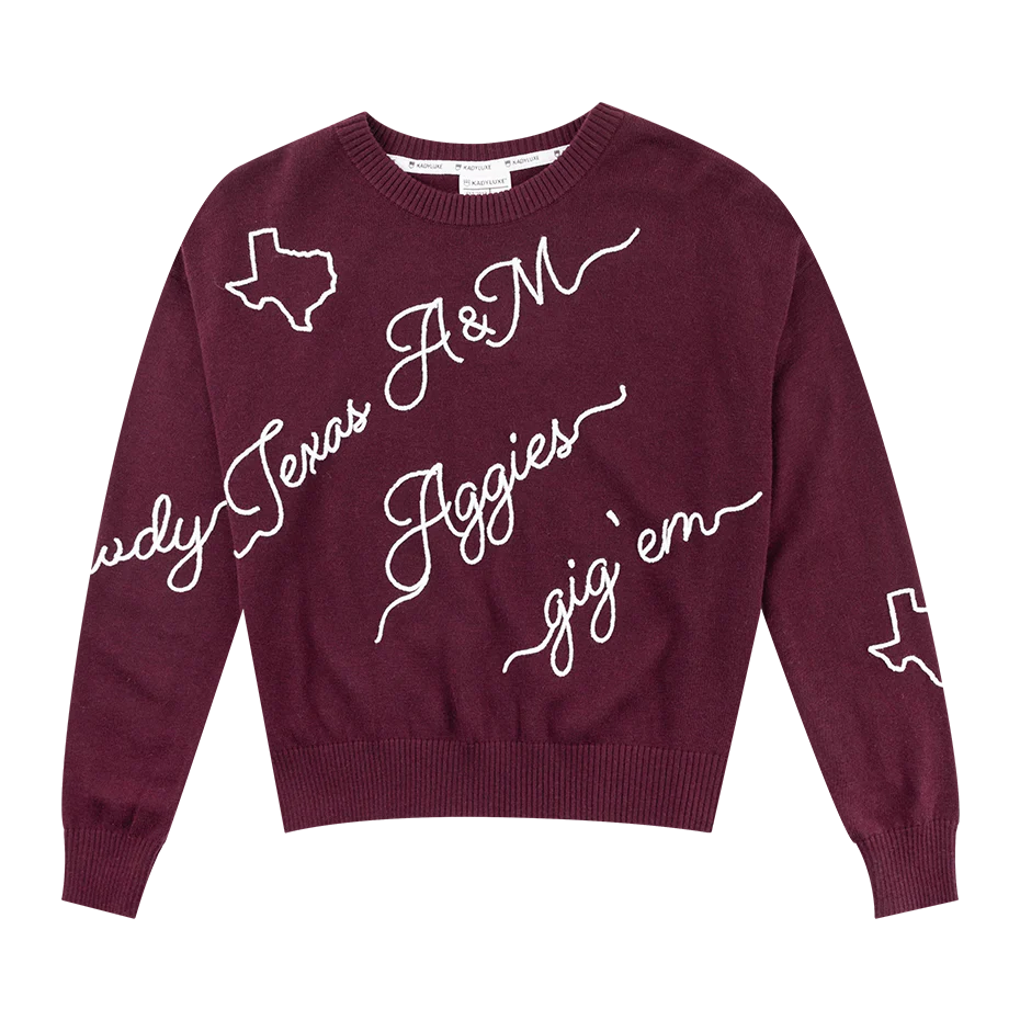Texas A&M KADYLUXE Love Note Sweater