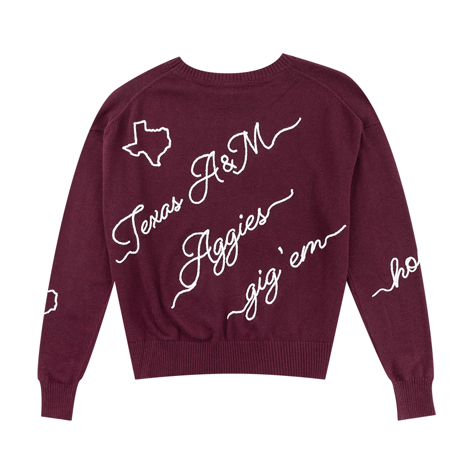 Texas A&M KADYLUXE Love Note Sweater - Image 6