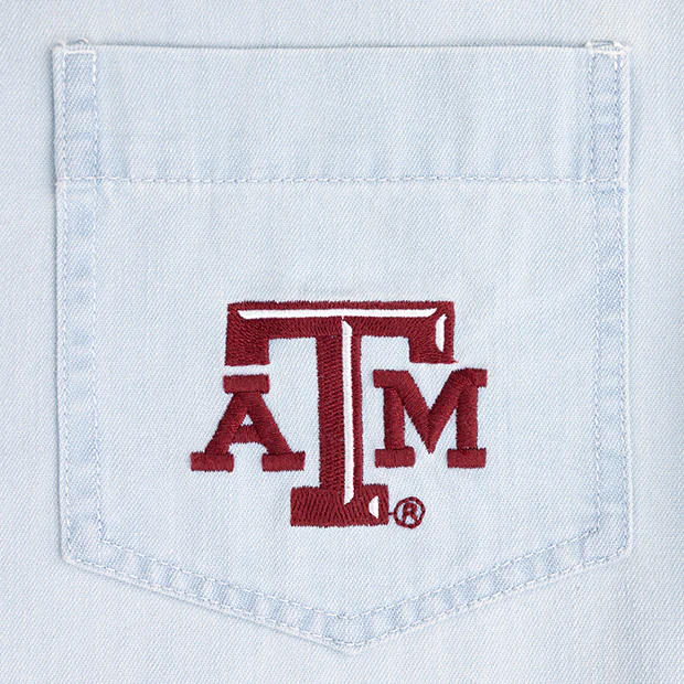Texas A&M KADYLUXE 90s Denim Shirt - Image 3