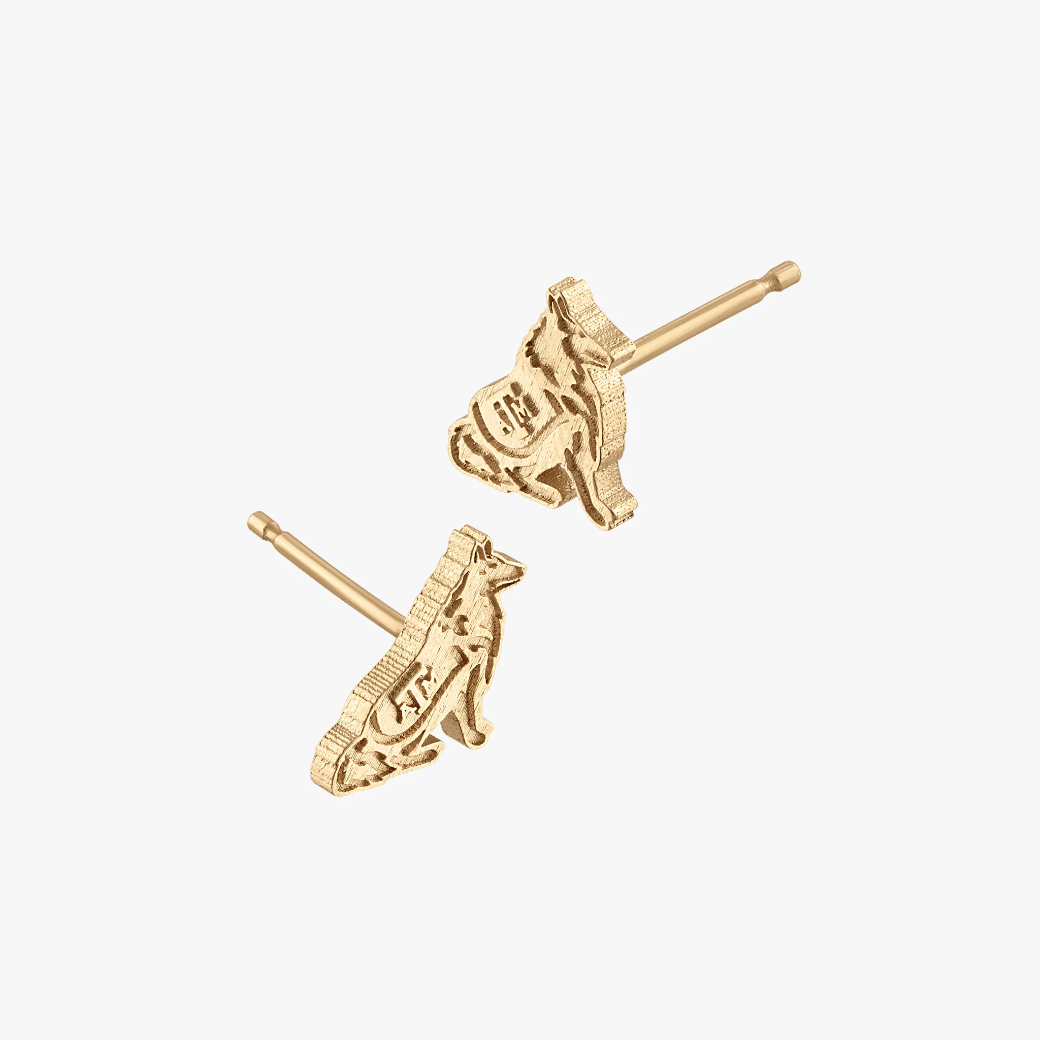 Texas A&M Kyle Cavan 8mm Reveille Stud Earrings