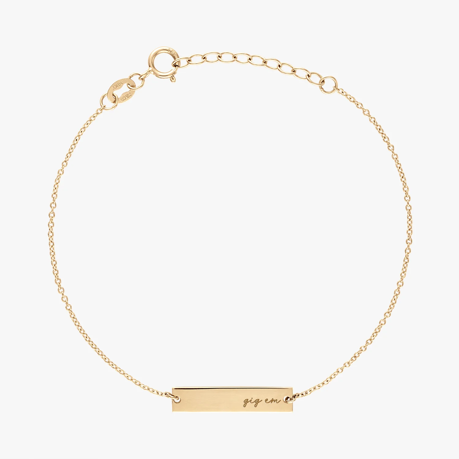 Texas A&M Kyle Cavan Gig 'Em Bracelet