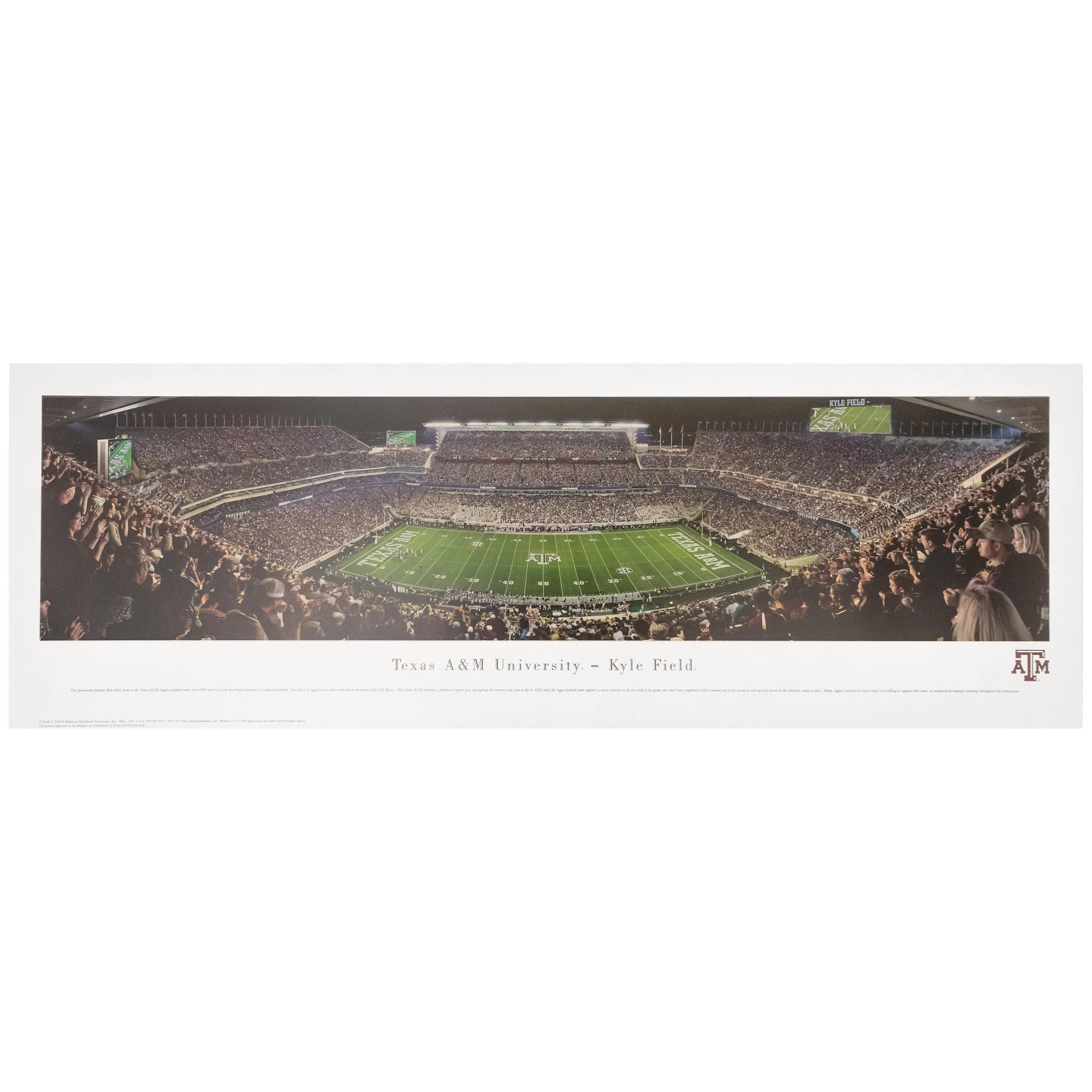 Texas A&M Kyle Field Tubed Panorama
