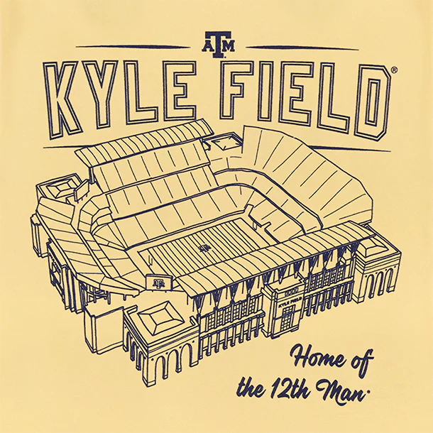 Texas A&M Kyle Field Youth T-Shirt - Yellow - Image 4