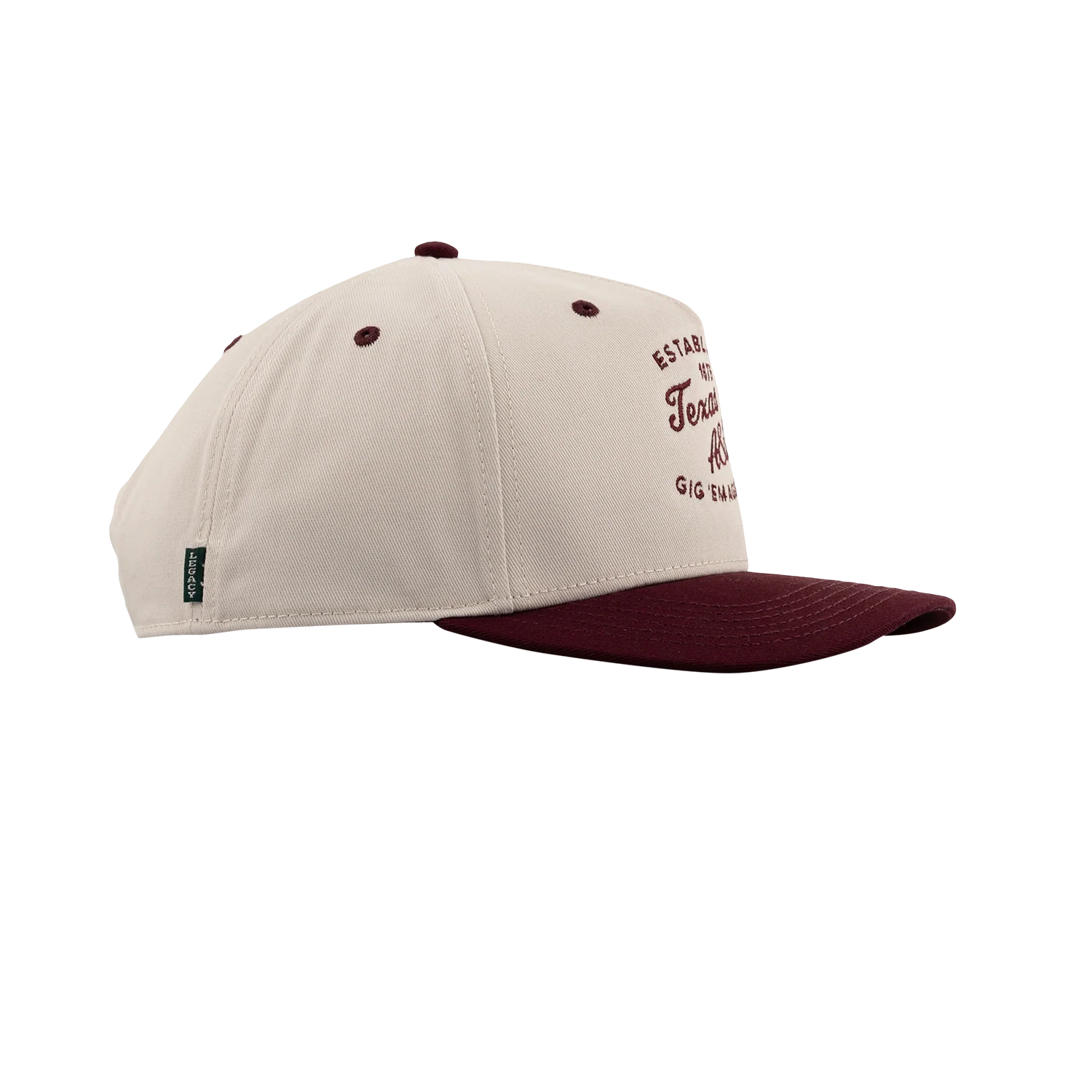 Texas A&M League Collegiate 6 Panel Snapback Cap - Beige - Image 30