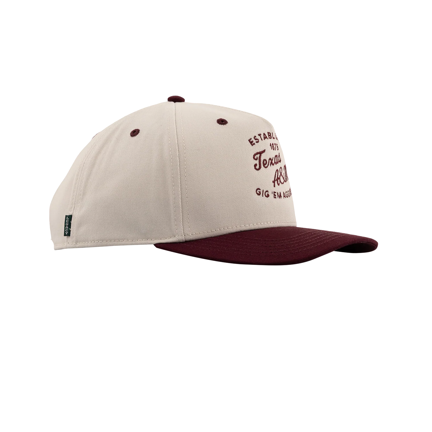 Texas A&M League Collegiate 6 Panel Snapback Cap - Beige - Image 31