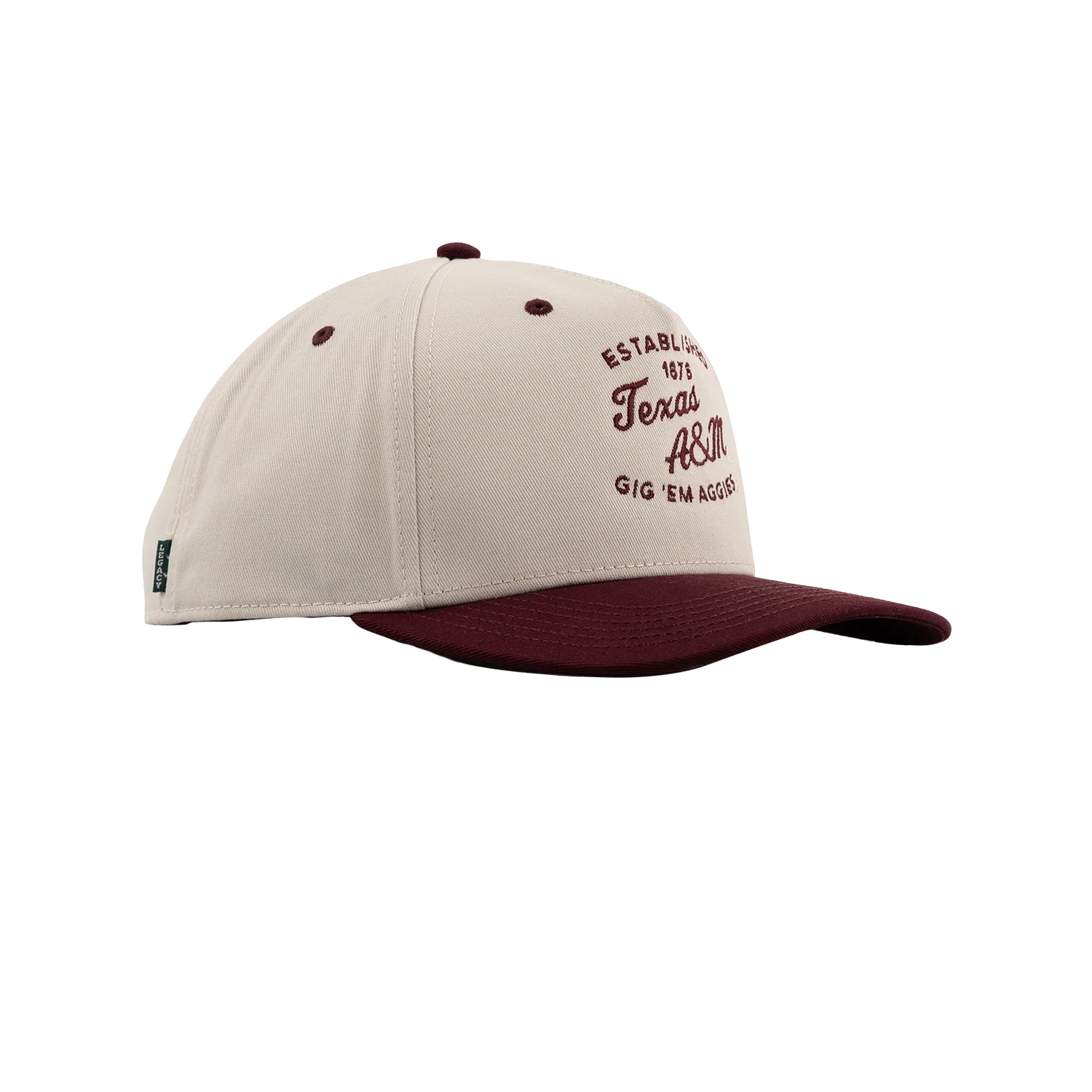 Texas A&M League Collegiate 6 Panel Snapback Cap - Beige - Image 32