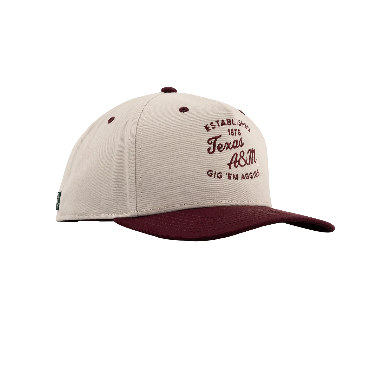 Texas A&M League Collegiate 6 Panel Snapback Cap - Beige - Image 33