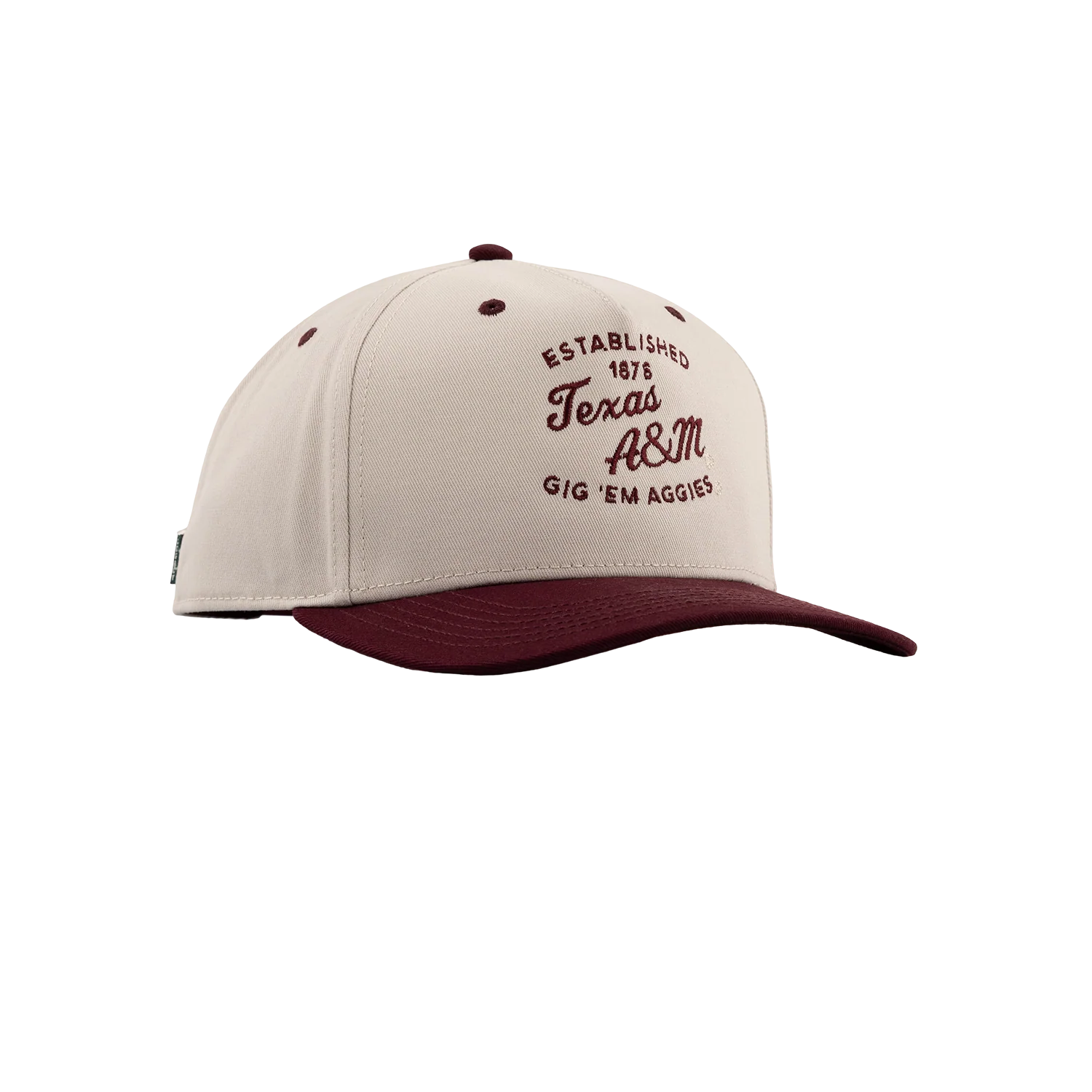 Texas A&M League Collegiate 6 Panel Snapback Cap - Beige - Image 34