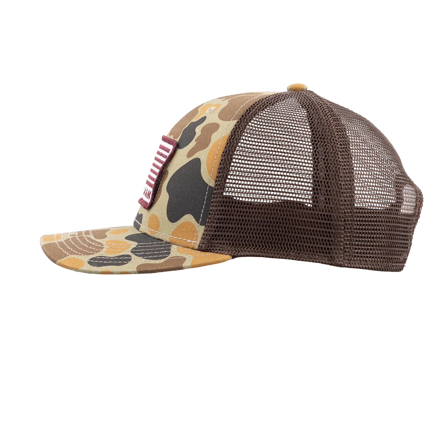Texas A&M League Collegiate American Flag Mesh Cap - Camo - Image 10