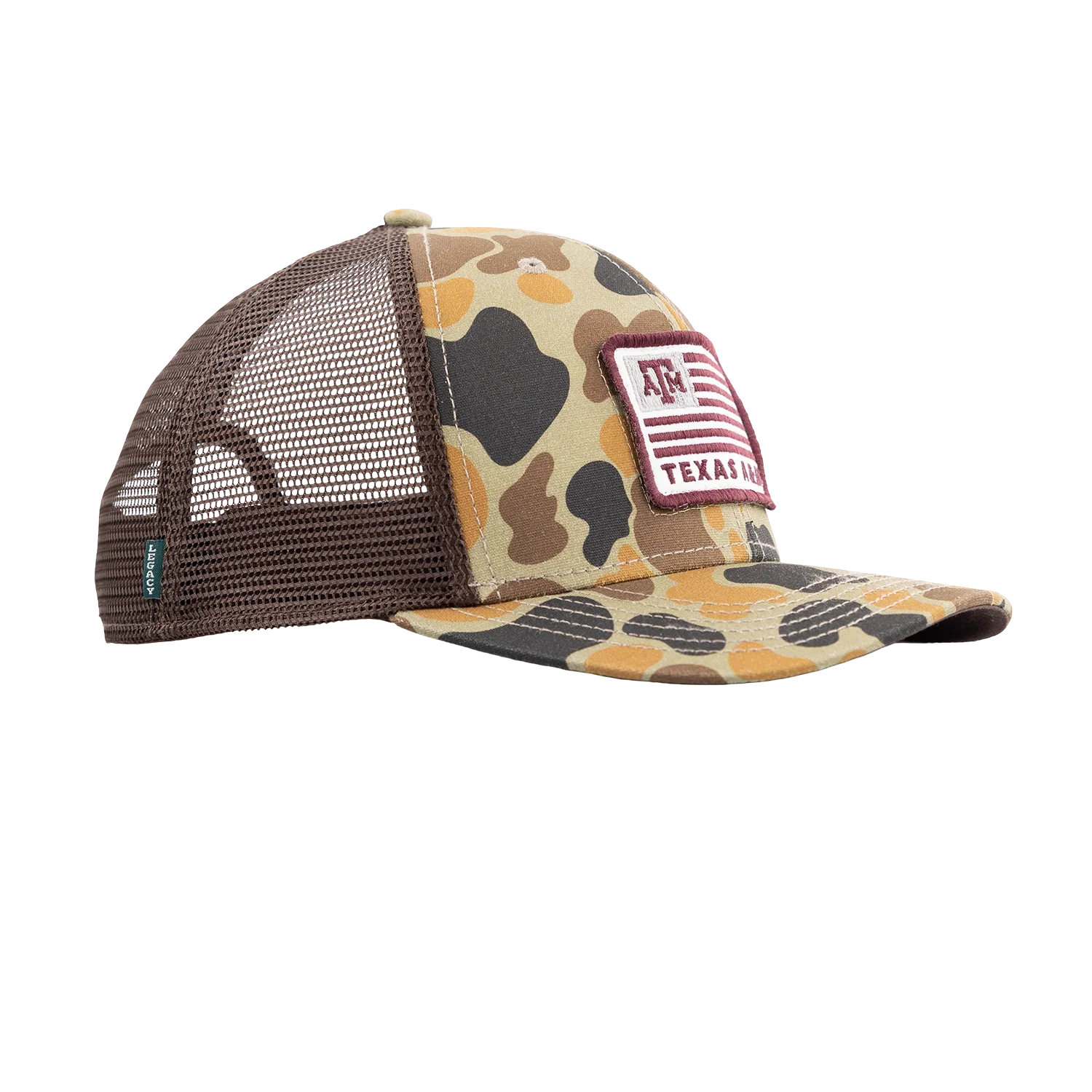 Texas A&M League Collegiate American Flag Mesh Cap - Camo - Image 31