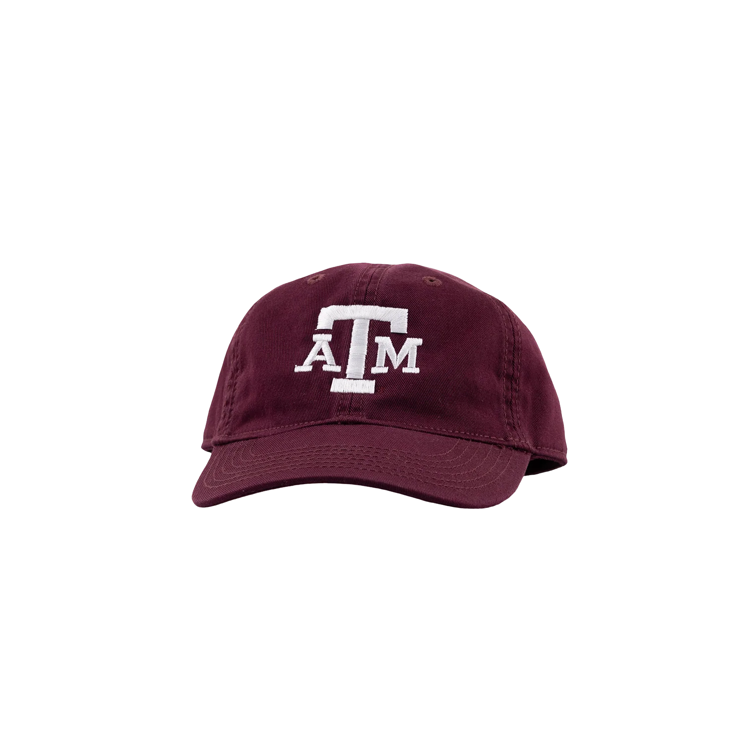 Texas A&M League Collegiate Block Logo 6 Panel Toddler Hat - Maroon - Image 2