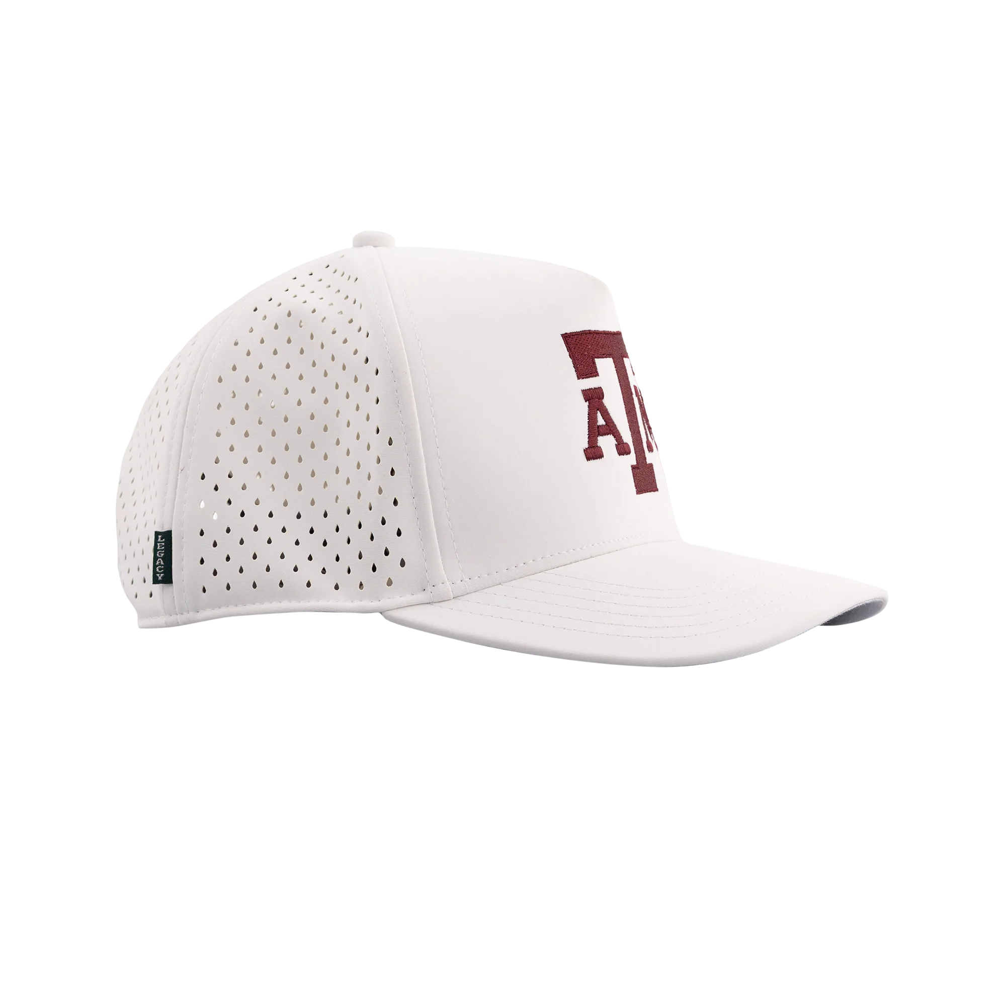 Texas A&M Legacy Youth High Crown Snapback Cap - White - Image 30