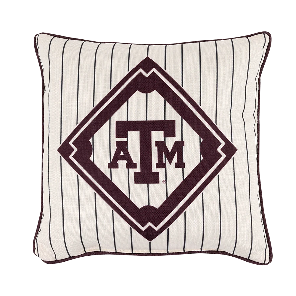 Texas A&M Little Birdie Diamond Baseball Pillow