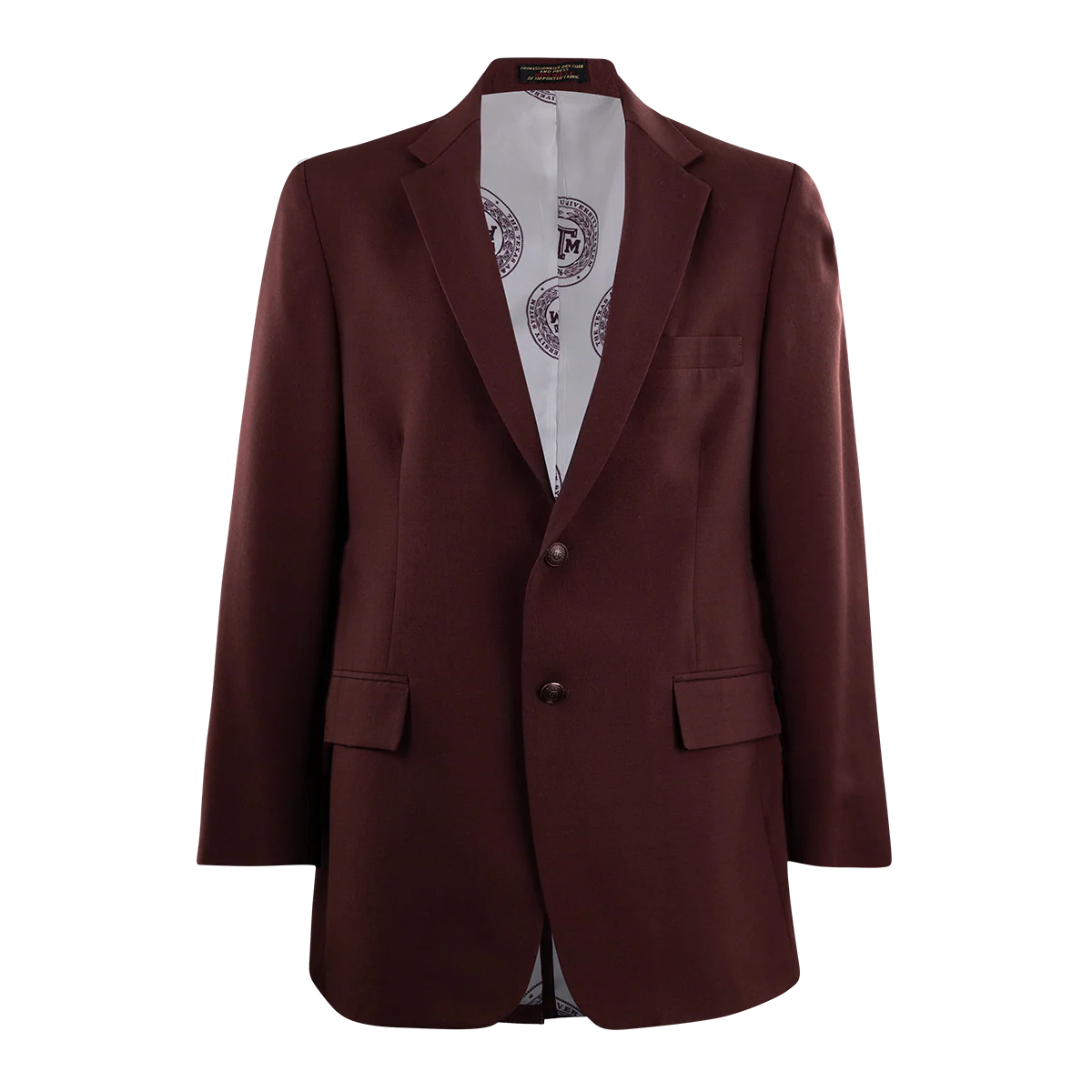 Texas A&M Logo Lining Men's Blazer - Maroon
