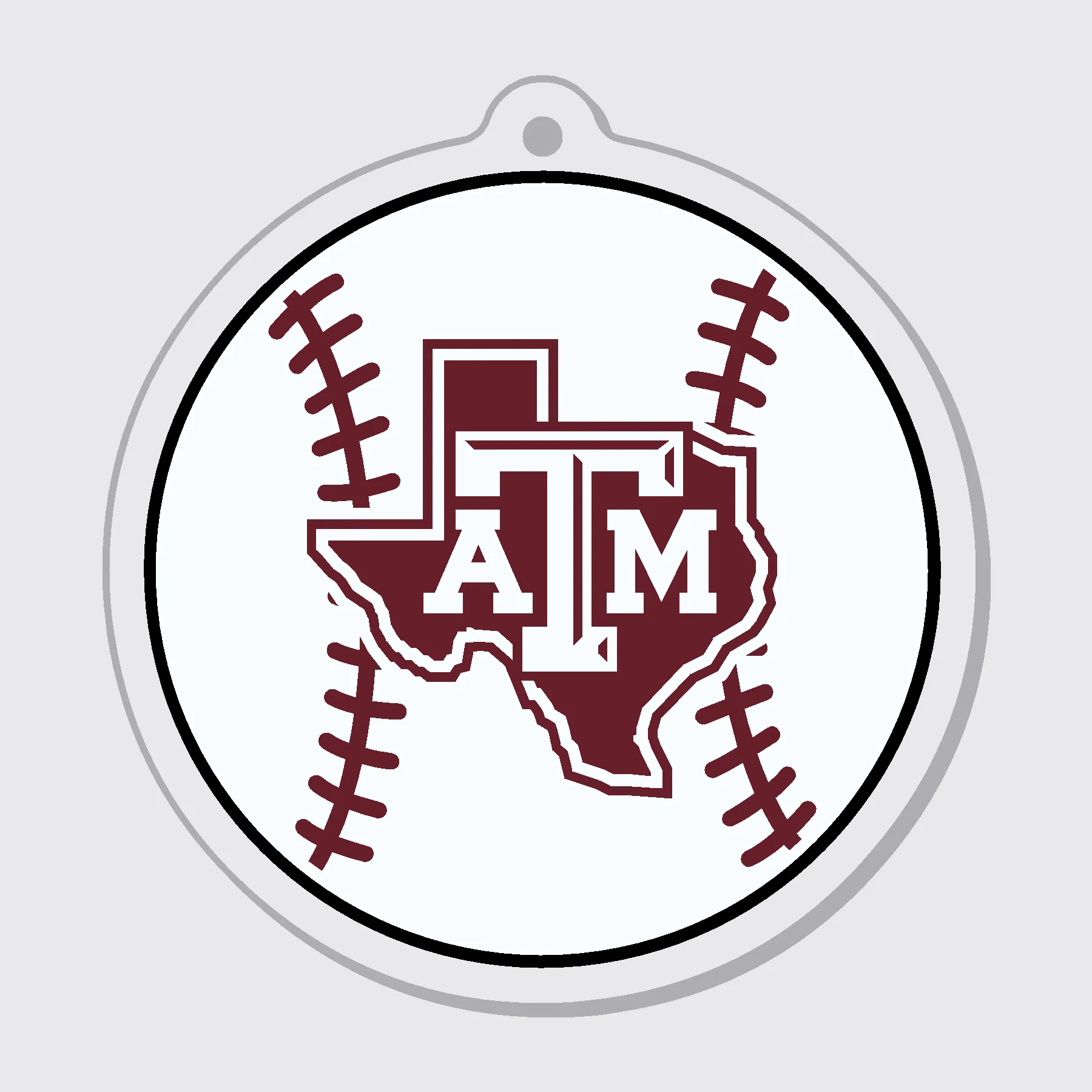 Texas A&M Lonestar Baseball Ornament